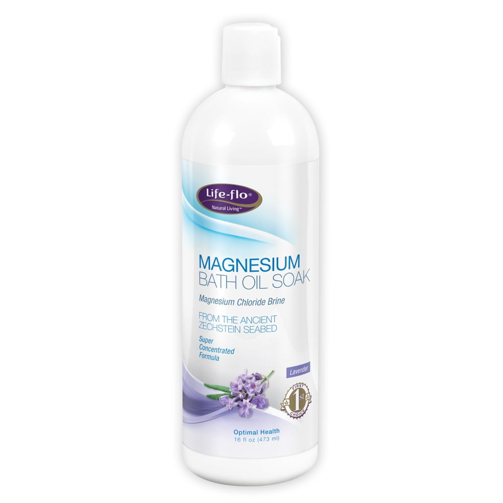 Lifeflo Magnesium Bath Oil Soak Potent Magnesium Chloride Soothes