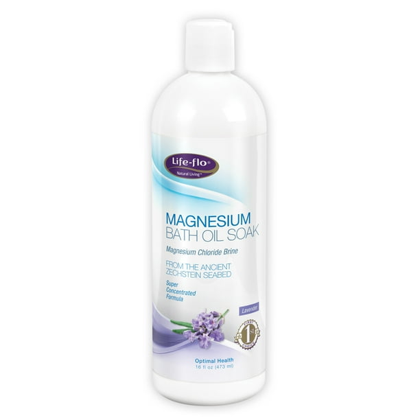 Lifeflo Magnesium Bath Oil Soak Potent Magnesium Chloride Soothes