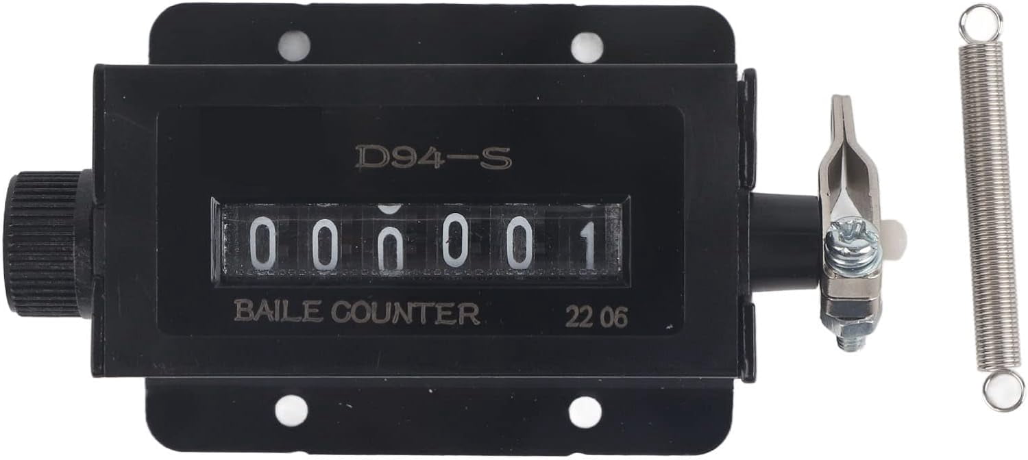 D94-S Casing 6 Digits Mechanical Pull Stroke Counter Black Color