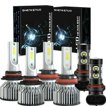 For Toyota Sequoia 2008-2017 4-Headlamps Front LED Headlights High-Low Beam   Foglight Bulbs Kit