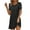 Black, variant on QIPOPIQ Casual T Shirt Dresses for Women Flowy Swing Tunic Dress Pockets Clearance