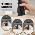 thumbnail image 2 of Pull Down Faucet Head Replacement - for Kitchen Faucet with 15 Adapters, sink sprayer attachment for faucet, 3 Modes Pull Out Kitchen Sink Sprayer Nozzle, Matte Black, 2 of 9