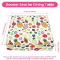 thumbnail image 2 of Dznils Asiento Booster para Mesa de Comedor para Niños Pequeños, con Hebilla de Seguridad, Fondo Antideslizante, Fruta Verde Claro, 2 of 9