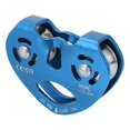 thumbnail image 1 of 25KN Aluminium Alloy Heavy Duty Single Swivel Rope Pulley Block Climbing (blue), 1 of 4