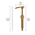 thumbnail image 3 of Gold Syrup Pump Dispenser For 750Ml Bottles, Top Kitchen Coffee Bar Tool Fits Liter 750Ml Containers, 2/4/8 Pack 28/410 Press Head Pumps, 3 of 5