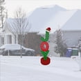 thumbnail image 3 of Citi-Talent  42 in. Lighted Sparkly Fabric JOY Figure with Santa Hat, 3 of 5