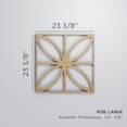 thumbnail image 3 of Ekena Millwork 23 3/8"W x 23 3/8"H x 1/4"T Large Sullivan Decorative Fretwork Wood Wall Panels, Hickory, 3 of 18