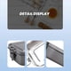 thumbnail image 5 of Stainless Steel Bento Box Leakproof Metal Lunch Box(Black), 5 of 5