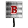 thumbnail image 6 of Letter J Monogram - Houndstooth Black Leash or Key Holder, 6 of 7