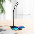 thumbnail image 3 of Lampe LED, Lampe de Bureau à Contrôle Tactile Polyvalente Éclairage Doux pour Chevet Noir, 3 of 7