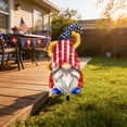 thumbnail image 4 of Patriotic Gnome Garden Stake,4th of July Red White Blue Decorative Yard Art,Weatherproof Outdoor Decor for Independence Day Memorial Day,Lawn,Pathway,Cemetery,Grave, 4 of 5