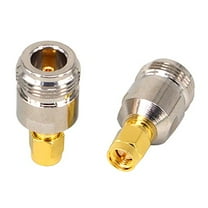 SMA Antenna Adapter N-Type to SMA Coaxial Cable Connector N Type Female Jack (Hole) to SMA Male Plug (Pin) CB Radio Antenna Adapter Converter for Antennas Broadcast Radio WiFi etc Pack of 2