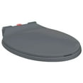thumbnail image 1 of vidaXL Soft-Close Toilet Seat Quick Release Grey Oval, 1 of 5