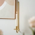thumbnail image 3 of Dserhfy 2 Pcs Metal Candle Holder Wall Decor Candle Sconce Holder Modern Wall Mount Tapered Candles Holders for Fireplace Living Room Farmhouse, 3 of 8