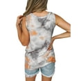 thumbnail image 3 of Avamo Women Boho Floral Sleeveless Tunic Tank Tops Casual Crew Neck Beach Camis Loose Twist Knot Party Holiday Vest Tops, 3 of 3