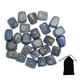 thumbnail image 1 of Juego de 25 piedras rúnicas con poder curativo, pulidas y grabadas, con alfabeto antiguo, para inauguración de la casa, piedra Dongling azul., 1 of 14