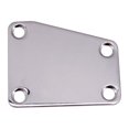 thumbnail image 2 of QualitChoice Electric Guitar Neck Plate Solid Color Replace Component Metal Guitars Board Music Instrument Accessory with Screws Golden 1Set, 2 of 6