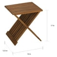 thumbnail image 4 of Bare Decor Rocco Folding Stool in Solid Teak Wood, 16", 4 of 4