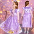 thumbnail image 3 of Girls Princess Dress up Clothes, 3Pack Princess Costume Trunk for Kids Pretend Play Christmas Birthday Gift, 3 of 7