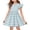 Light Blue, variant on YOUYEDIAN Girls Midi Dress Toddler Summer Flutter Sleeve A Line Dresses Casual Print Crewneck Princess Dress (Light Blue, 8-9 Years)