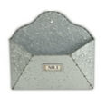 thumbnail image 3 of Contemporary Home Living 12" Gray Distressed Finish Letter Box Wall Pockets, 3 of 3