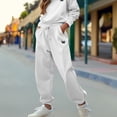 thumbnail image 5 of Dalix Butterfly Embroidery Sweatsuit Set Crewneck Jogger Soft Fleece Relaxed Fit Lounge Womens in White 3XL XXX-Large, 5 of 5