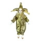 thumbnail image 3 of Figura de acción de muñeca de porcelana triangular de 22 cm, divertida muñeca arlequín, juguetes de colección Amarillo, 3 of 9