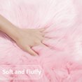 thumbnail image 4 of REGALWOVEN Faux Fur Area Rug Shaggy Runner Rug, Light Pink 2x5 Feet, 4 of 8