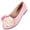 Pink, variant on Purcolt Womens Double Flower Faux Suede Flats Lightweight Casual Round Toe Soft Sole Ballet Shoes Comfort Slip On Dress Shoes for Work Office Walking