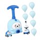 thumbnail image 4 of Experimento científico sobre el desarrollo de la inteligencia infantil: coche propulsado por un lanzador de globos. Azul, 4 of 9