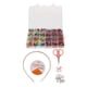 thumbnail image 1 of Kids Snap Beads Set - de fabricación de bricolaje para niñas Collar Artesanía Regalos Juguetes - Aproximadamente 500 piezas Macaron BLESIY Cuentas mixtas para hacer joyas, 1 of 5