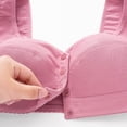 thumbnail image 5 of Njagoc3 Wireless Bras for Women Plus Size Front Button Wide Straps Seamless Comfortable Everyday Daily Bra, 5 of 5