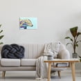 thumbnail image 2 of Marine Life Dolphin Turquoise Accent Animals & Insects Graphic Art Unframed Art Print Wall Art, 2 of 6