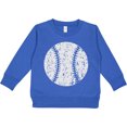 thumbnail image 2 of Inktastic Distressed Baseball in White Toddler Sweatshirt, 2 of 4