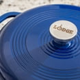 thumbnail image 4 of Lodge 6 Quart Indigo Enamel Cast Iron Dutch Oven, 4 of 6