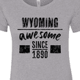 thumbnail image 4 of Inktastic Wyoming Awesome Since 1890 Women's T-Shirt, 4 of 5