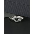 thumbnail image 2 of Imperial 1/10Ct TDW Diamond Twin Heart Ring in 10K White Gold (H-I, I2), 2 of 8
