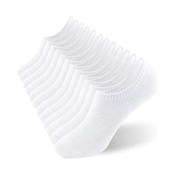 Eryueer No Show Socks for Women Cotton Thin Low Cut Non Slip Invisible Liner Socks 6 Pairs