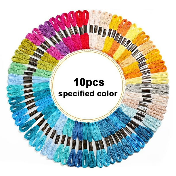 Hilo punto cruz Wdftyju 24 metros algodón egipcio bordar pulsera DIY