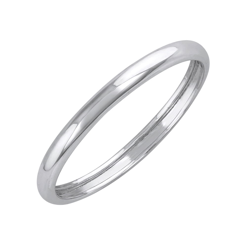 platinum plain band ring