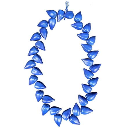 Blue Tribal Chief Ula Fala Resin Plastic Necklace for Main Event Jey Uso Costume