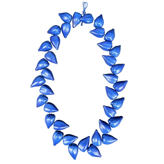 Blue Tribal Chief Ula Fala Resin Plastic Necklace for Main Event Jey Uso Costume