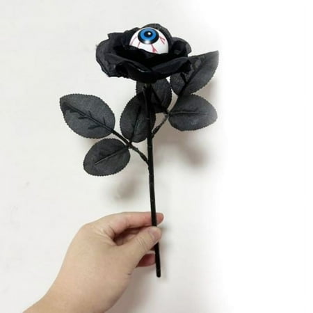 

NBHOME Halloween Decorations Halloween Simulation Rose Decoration Halloween Photo Props Fake Flowers Rose Dark Decoration