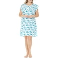 thumbnail image 1 of EZI Women's Plus Cotton-Rich Short Sleeve Darling Nightgown, 1 of 7