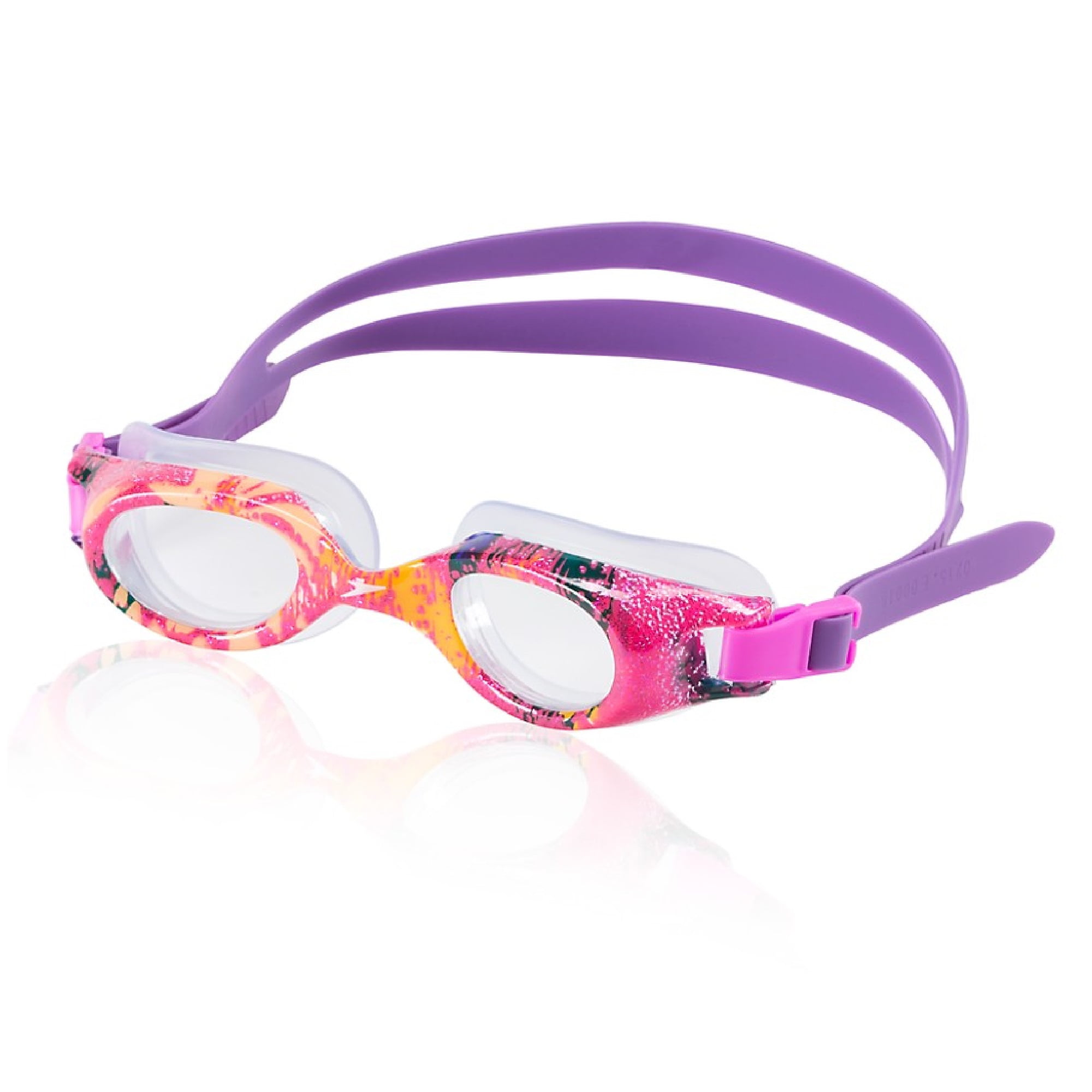 Speedo Junior Hydrospex Print Goggle Kids Recreation Goggle Pink by Speedo