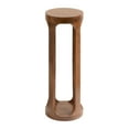 thumbnail image 6 of Kate and Laurel Dahl Wooden Round Drink Table, 8 x 23, Walnut Brown, Mid-Century Modern Circle Wood Accent Pedestal Table for Living Room Plant Stand or Small Bedroom Nightstand, 6 of 8