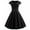 Black, variant on Patlollav Dresses Women V-Neck Summer Solid Casual Short Sleeve Mini Dress