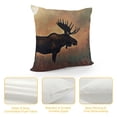 thumbnail image 4 of Orinice Moose Grass Trees Graphic Decorative Throw Pillow Cover for Home Couch Living Room Bed Sofa 20x20in, 4 of 5