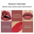 thumbnail image 4 of 6 Colors Long Lasting Velvet Lips Tint Liquid Lipsticks Waterproof Non-Stick A, 4 of 8