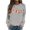 Grey, variant on Halloween Sweatshirt for Women Casual Long Sleeve Pullover Sweatshirt for Daily Comfort and Style Black L